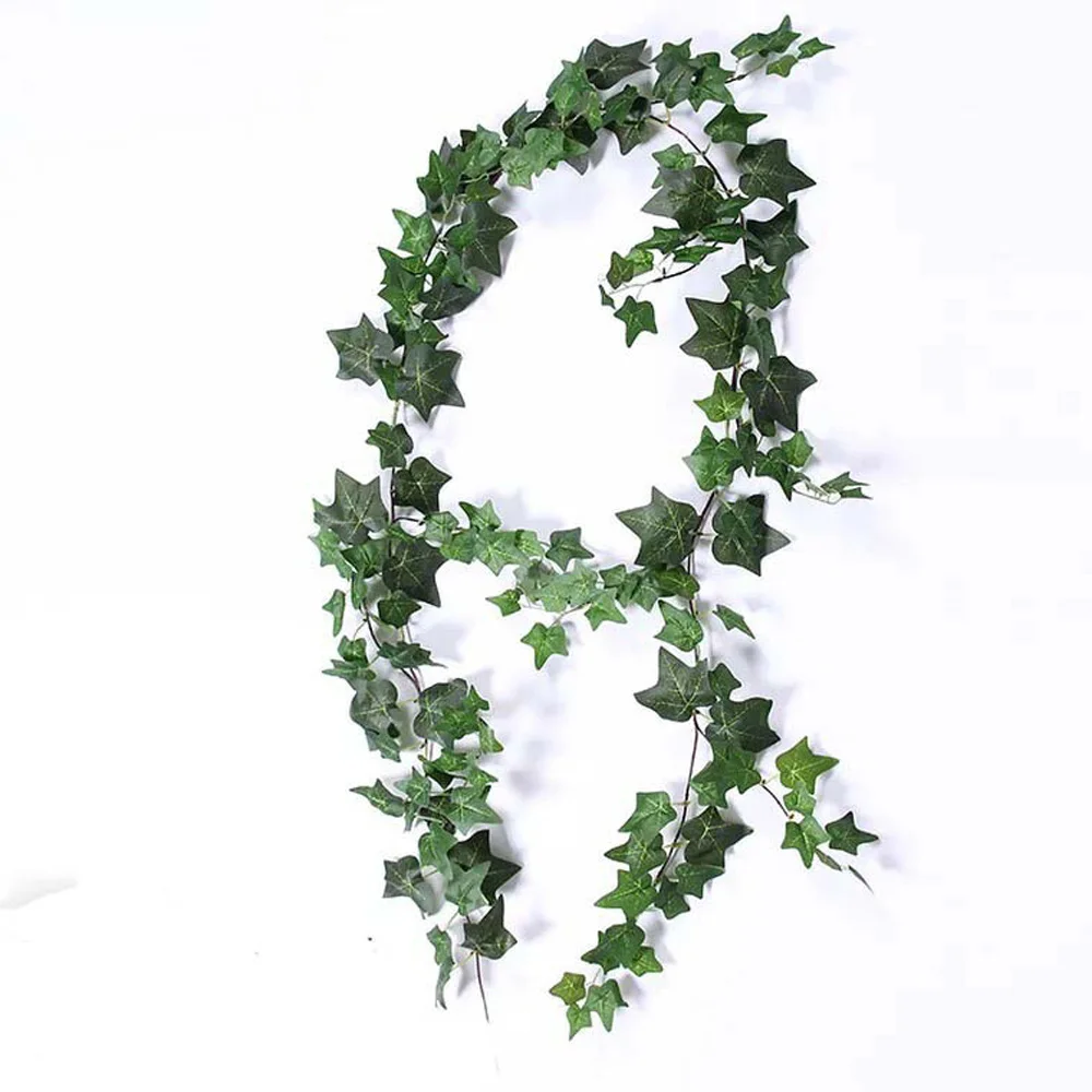 

4pcs Artificial Ivy Vine Home Garden Plants Decoration Wedding Party Fake Hedera Helix Leaves Rattan