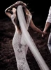 Bohemian Lace Sheath Wedding Dresses Boho Vintage Short Sleeves V-neck Backless Beach Bridal Gowns Vestido De Novia Customized 3