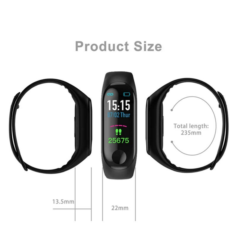 Шаг счетчик Smartwatch Bluetooth Android IOS спортивный автоматизированный Браслет фитнес умный браслет часы