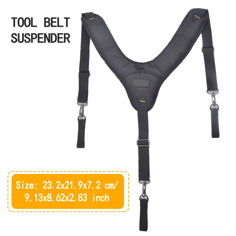 Tool Belt Suspenders Padded Heavy Duty Adjustable Strap for Carpenter Electrician Work Suspension Rig Reducing Waist Weight beehive tool bags