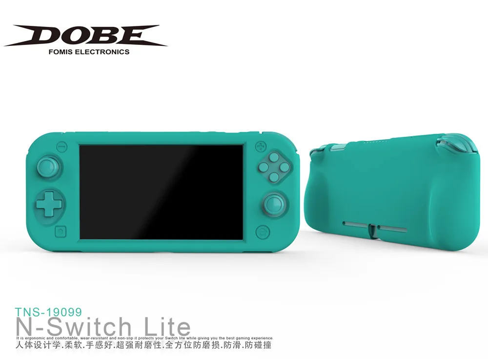Чехол для nintendo Switch Lite Мягкий силиконовый чехол Защитный силиконовый чехол Чехлы TPU для nintendo Switch Lite Fundas Coque - Color: Green