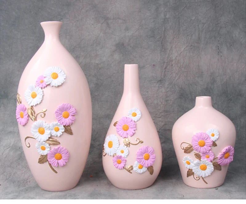 Strongwell Nordic Pastoral Pattern Flower Vase Resin Vase Green Plants Hydroponic Device Nordic Vase Desktop Home Decoration