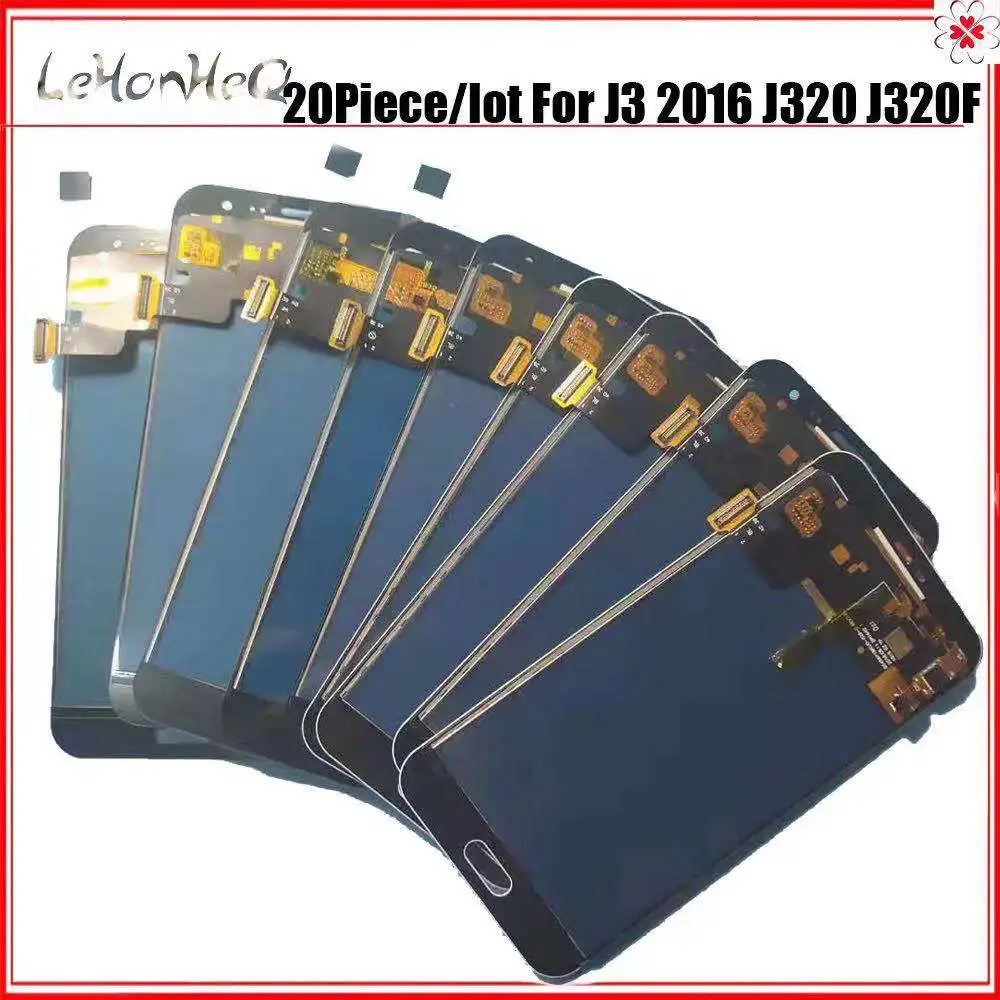 

20 Pieces/lot LCD For Samsung J3 2016 J320FN J320F J320G LCD Display Touch screen Digitizer Assembly for samsung J320 J3 LCD