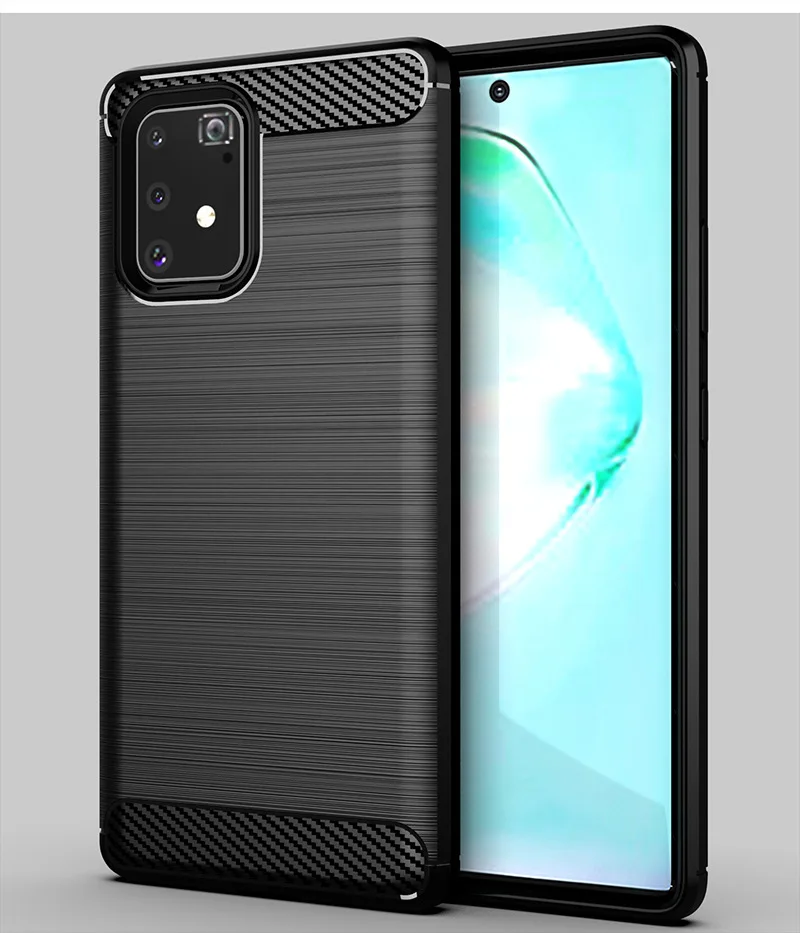 Для samsung Galaxy M80S чехол защитный чехол матовый карбоновый узор ТПУ Ударопрочный Мягкий чехол для M80S