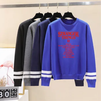 

Horror TV series Stranger Things Knitted Spring Autumn Fashion Hip Hop Long Sleeve O-Neck Pullovers Plus Size