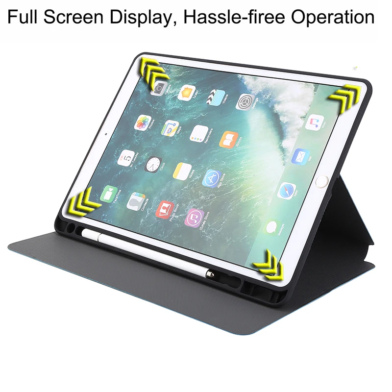 Чехол для iPad 9 7 дюйма 2017 2018 чехол с держателем карандашей умный Мягкий
