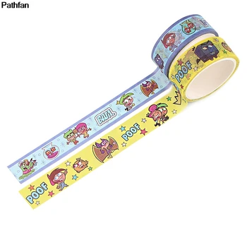 

20pcs/lot A3968 Patchfan Cartoon Funny Genius Washi Tapes DIY Paper Tape Decorative Adhesive Tapes Scrapbooking Stickers