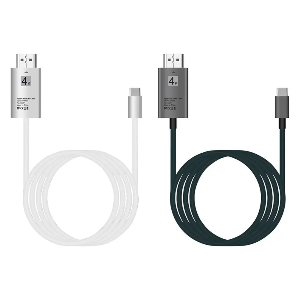 Кабель с разъемами type-C-HDMI USB 3,1-HDMI 4K для телефона и компьютера Hd