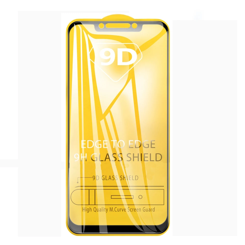 2-в-1 9D защитный Стекло для Xiaomi mi Pocophone F1 сзади Камера объектив Экран Защитная пленка для Poco F1 mi f1 9D закаленное Стекло - Цвет: front film only