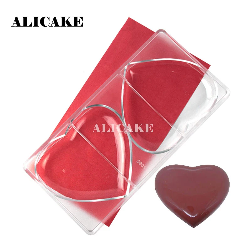 Объемная форма в форме большого сердца Пластиковая для конфет мыла формы выпечки
