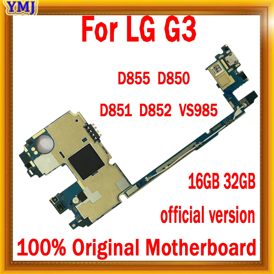 Оригинальная материнская плата для LG G3 D855 16 ГБ/32 ГБ разблокированная D850 D851 D852 VS985