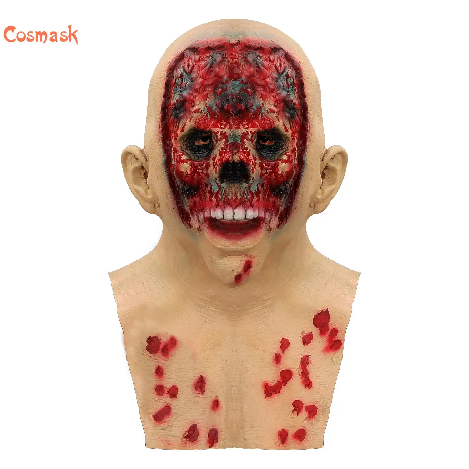 Космак Хэллоуин безмеховая латексная маска дьявола грязное лицо Мужская
