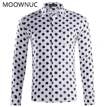 Рубашки Новые модные с принтом Мужские брендовые Умные повседневные без глажки американские размеры Мужская Летняя и осенняя официальная одежда с длинными рукавами MOOWNUC MWC