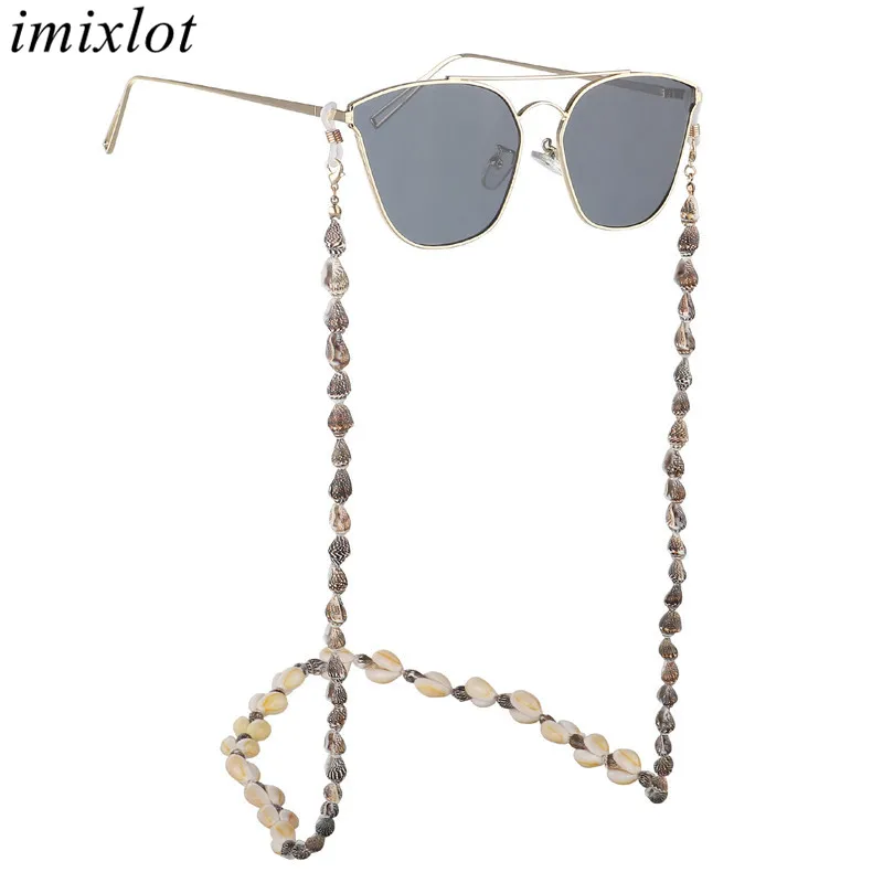 

Imixlot Fashion Retro Shell Conch Glasses Chain for Women Reading Holder Neck Strap Rope Necklace Eyeglass Glasses Lanyard