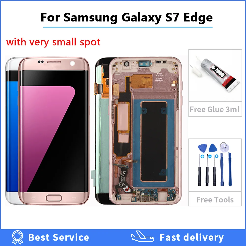 Super Amoled For samsung galaxy S7 edge G935 SM