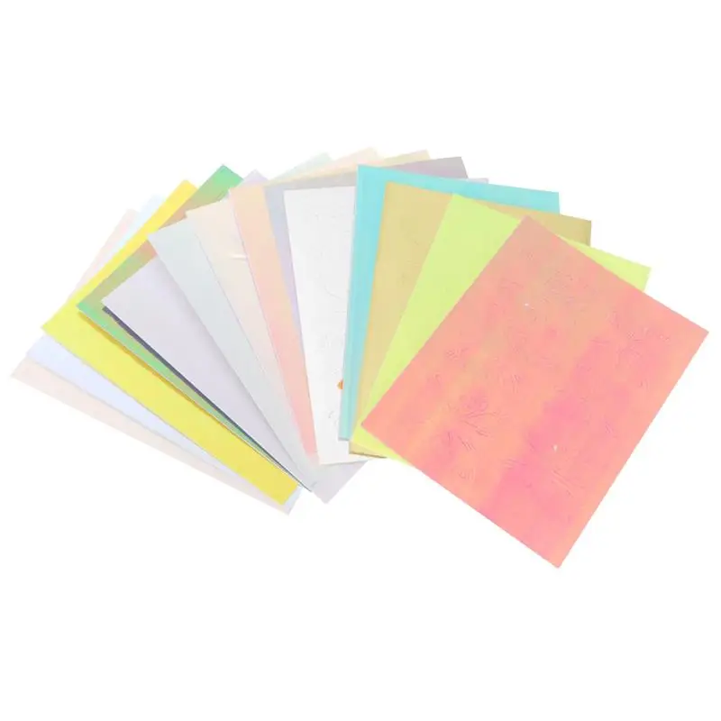 

1 Set 16 Colors Nails Art Sticker Butterfly Manicure Sticker Nail Art Stickers Nail Decoration Accessories (Assorted Color)