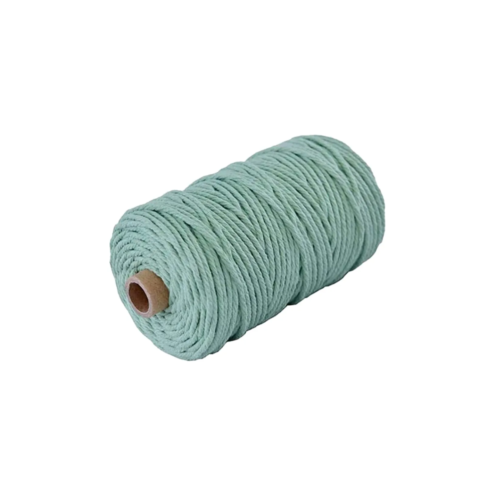 Livraison directe bricolage macramé fil 3mm x 100m coton cordon torsadé corde artisanat macramé Textile artisanat tissé chaîne fournitures à la main