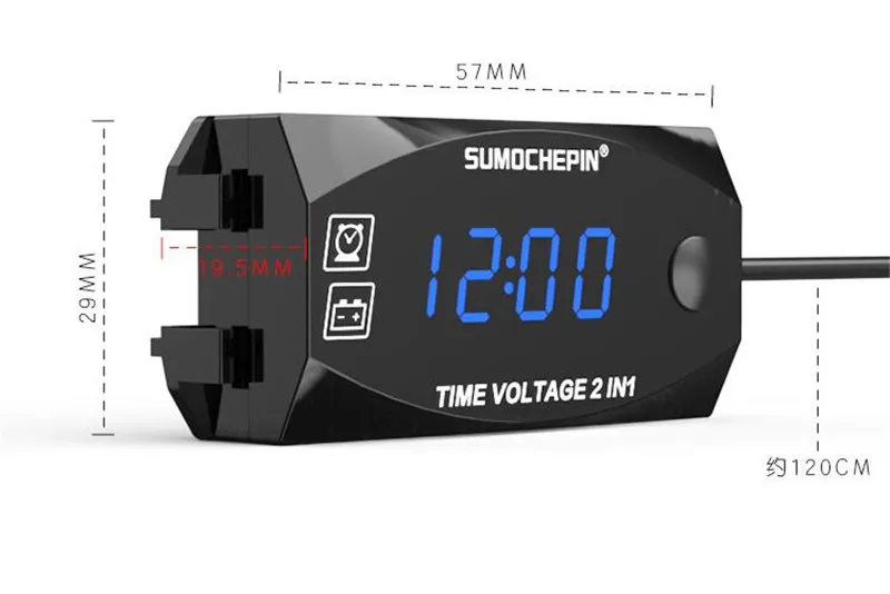 LED Automotive Car Electronic Clocks Watches Car LED Display Digital Clock Motorcycle Dashboard Clock For Car Motorcycle