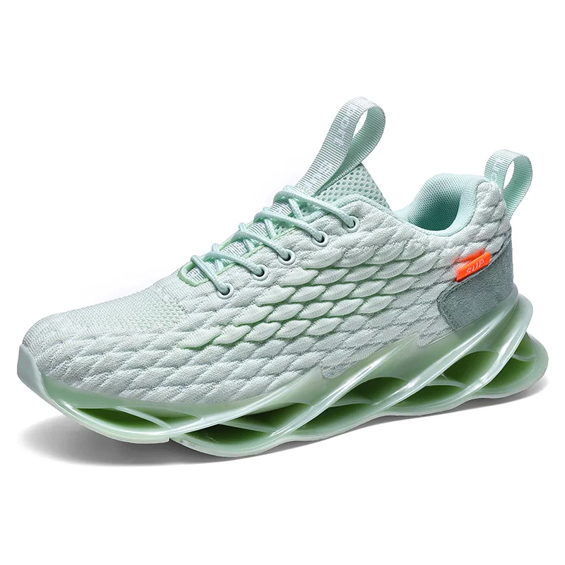 2019 New Blade Men Shark Sneakers Top Quality Cushioning Mesh Running Shoe For Men Outdoor Waking Shoe Athletic Jogging footwear