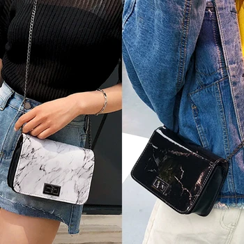 

Women Marble Pattern Shoulder Bag Lock Buckle Wild Messenger Small Square Bag Marble bag Designer Handbags High Quality