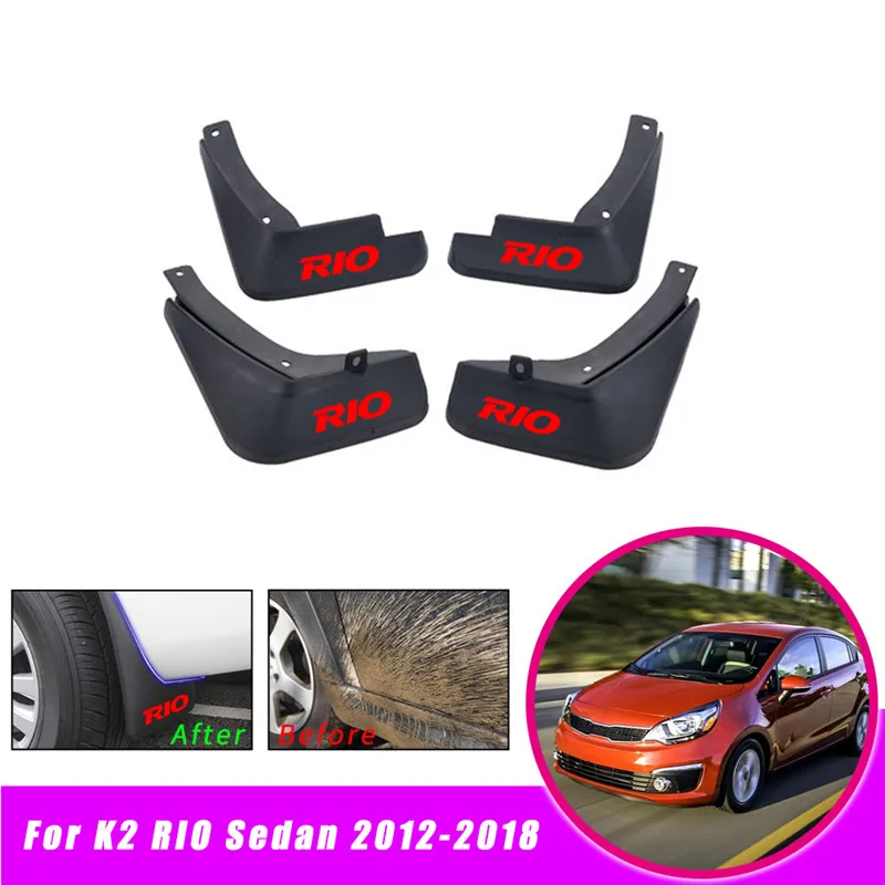 High Quality OEM Front Rear 4PCS Black Car Eco Plastic Fender Mud