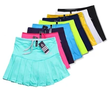 Новые женские теннисные юбки с шортами, быстросохнущие женские юбки для бадминтона, женские теннисные шорты, спортивные шорты для бега для ...