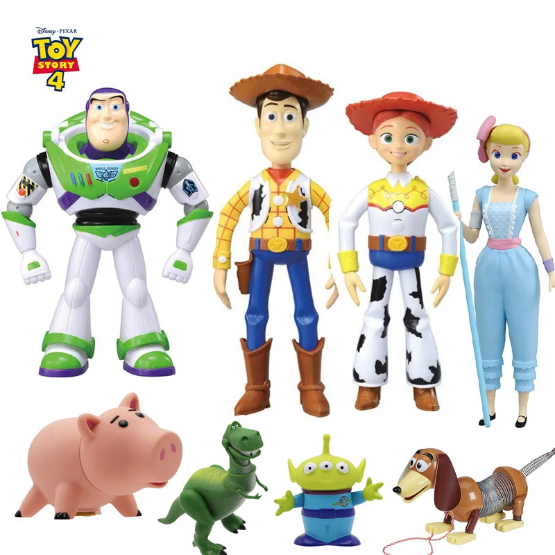 Disney Toy Story 4 Model Collection Hand Made Toys Woody And Buzz Lightyear And Lotso7 Personalities Give Children Birthday Gift Action Figures Aliexpress