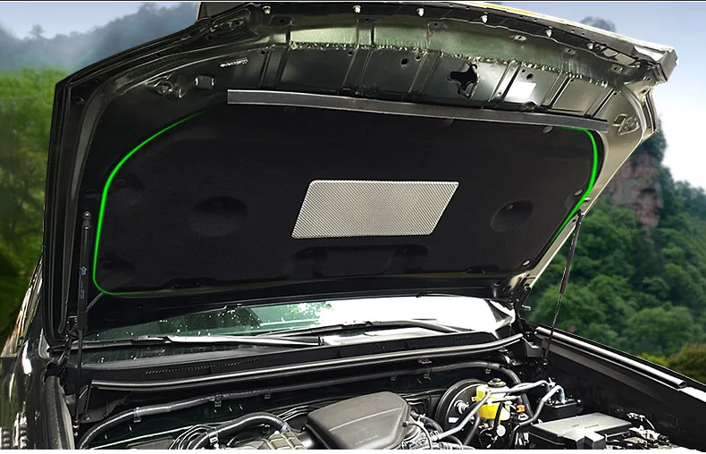 Для Toyota Land Cruiser Prado FJ150 2010- изоляция капота коврик акустический звук Защитная крышка стайлинга автомобилей