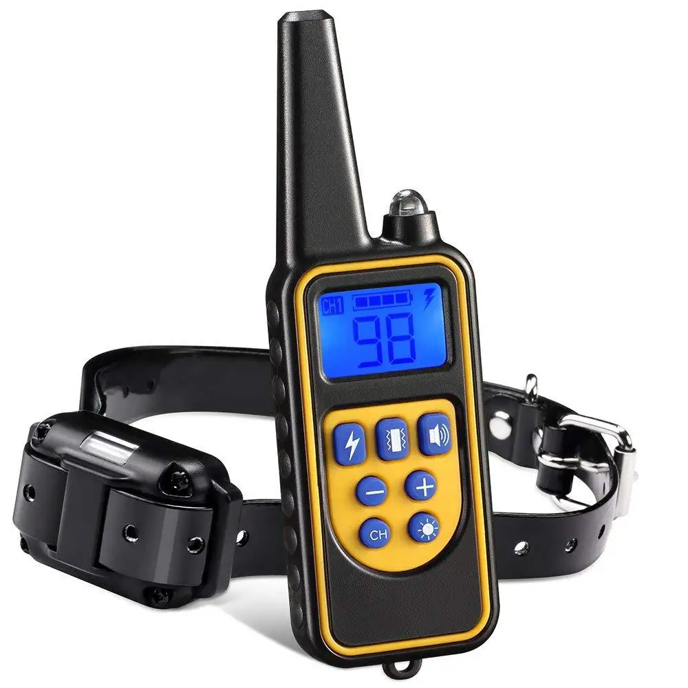 

Training Device Rechargeable Remote Control Dog Trainer Night Vision Backlight with LCD Display Electric Vibration Sound