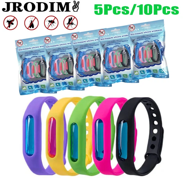 5/10 Dc Anti -Szúnyog Kártevő Rovarhibák Szúnyogok Vízálló Karszalag -Repelle Szúnyogriasztó Csuklópályás Karkötő Kapszula