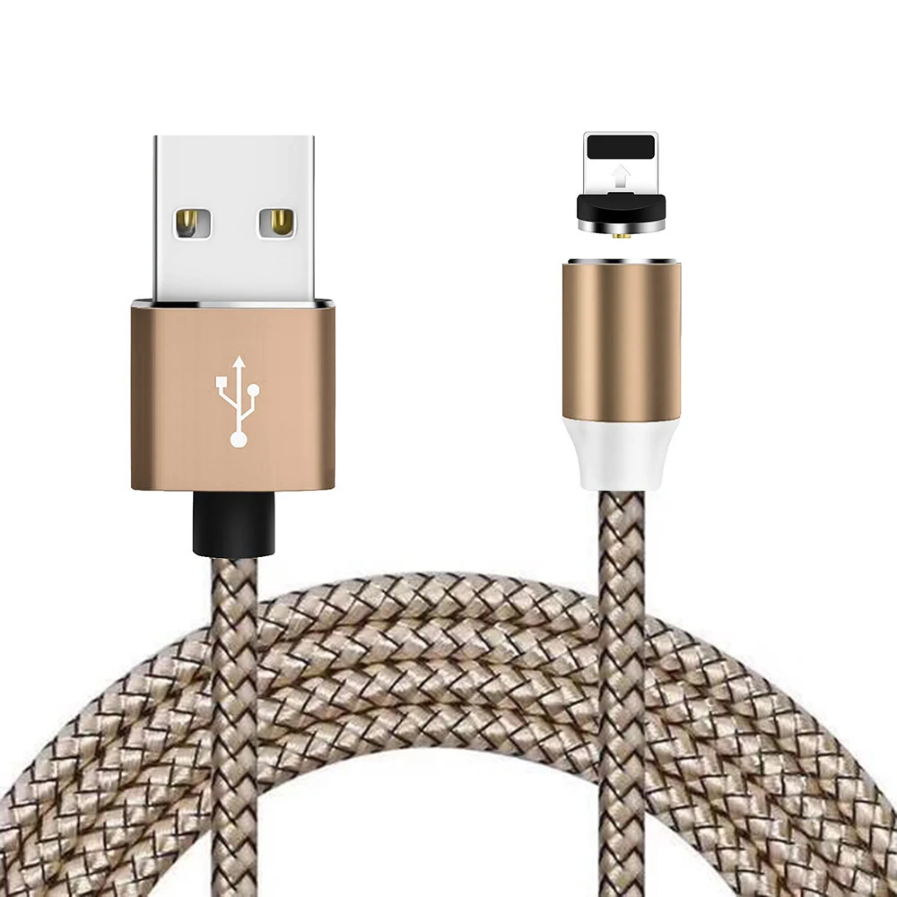 1 м Магнитный USB кабель для iPhone Xs Max 8 7 6 и usb type-C кабель для xiaomi mi 9 и mi cro USB кабель для samsung xiaomi LG USB C - Цвет: for iPhone GOLD