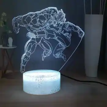 

LED Night Light Son Goku Kakarotto Bedside Lamp Dragon Ball Multicolored USB Touch Desk Lamp Kids Studay Light Children Toys