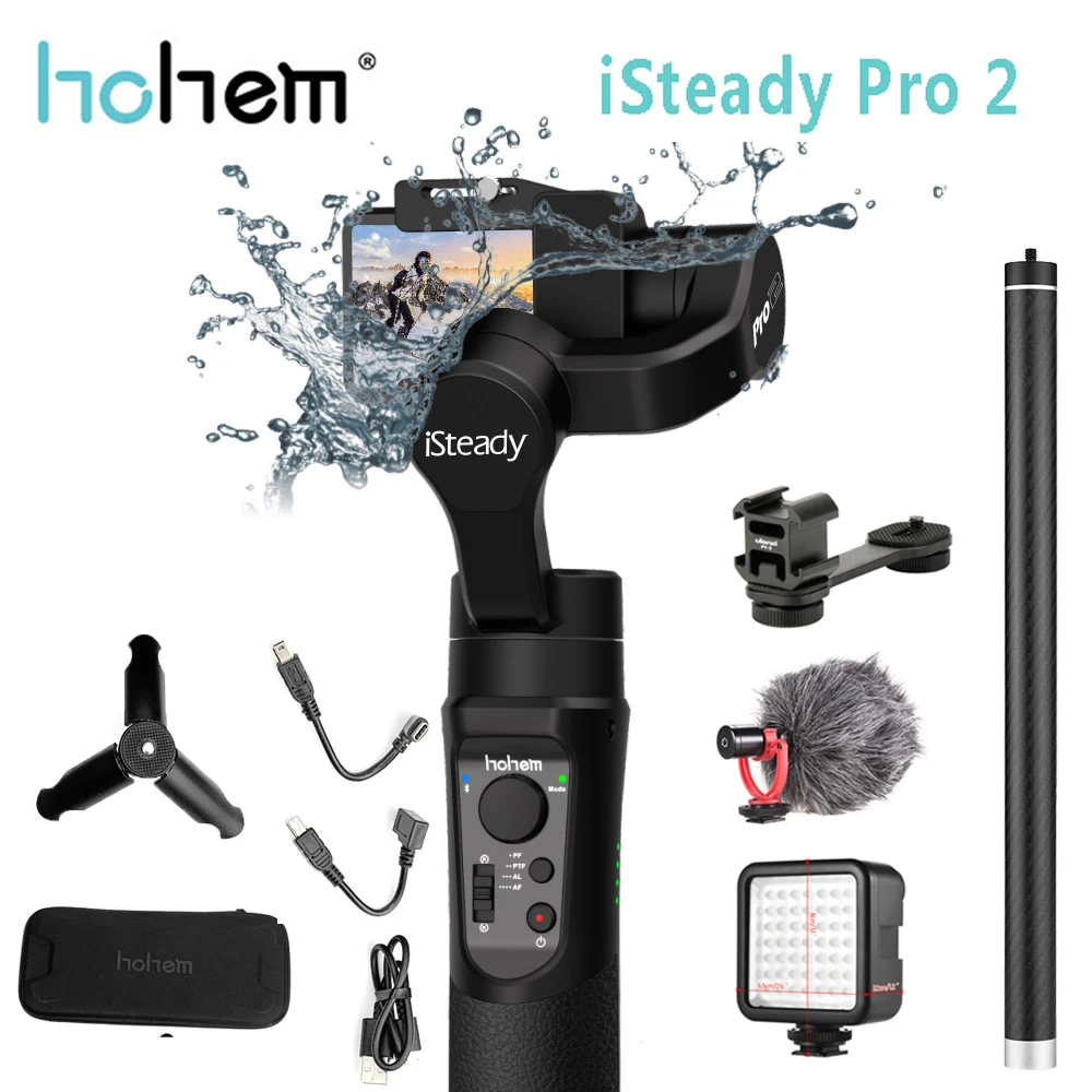 

Hohem iSteady Pro 2 Handheld Gimbal Stabilizer for Gopro Hero Splash 3-Axis Estabilizador Celular for SJCAM YI Camera Stabilizer