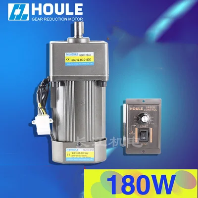6IK180R-C2F-GU AC220V 180W Geared Motor Reversible High Torque Speed Control + Controller | Обустройство дома