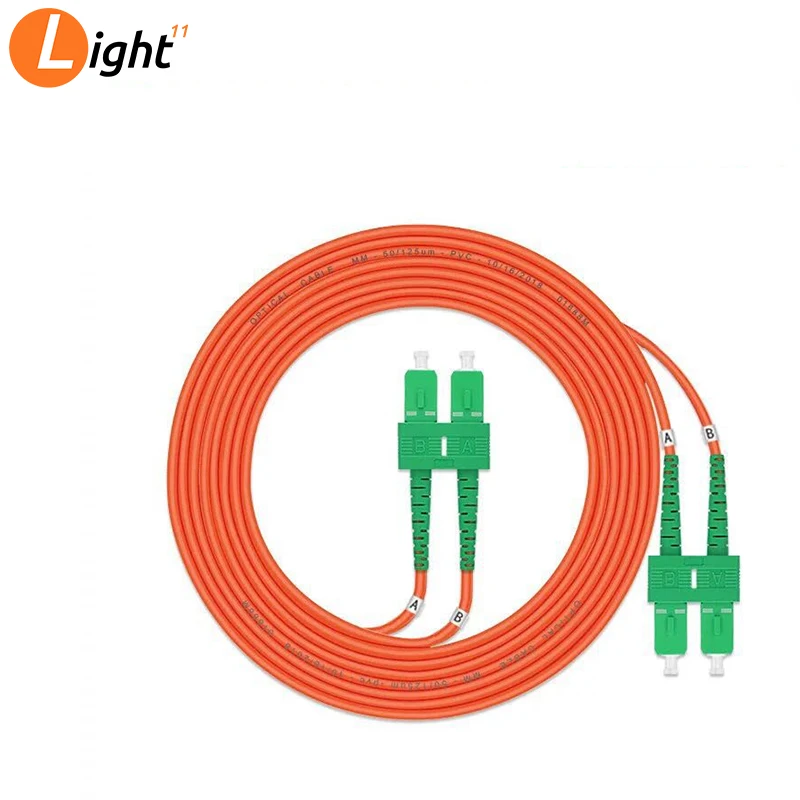 

10PCS/lot Optical Fiber Jumper Patch Cord Cable,SC/APC-SC/APC,3.0mm Diameter,OM1 Multimode 62.5/125,Duplex