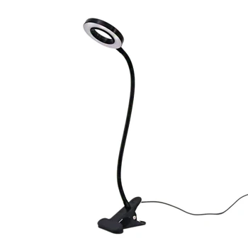 

USB LED Book Reading Light Phone Live Stream Fill Light Selfie Lamp Multifunction Bedside Table Study Clip Lamp Desk Light