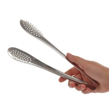 

Stainless Steel Food Tong BBQ Barbecue Tool Ice Tongs Roasting Bread Clamp Salad Fruit Gripper For Party Kitchen
