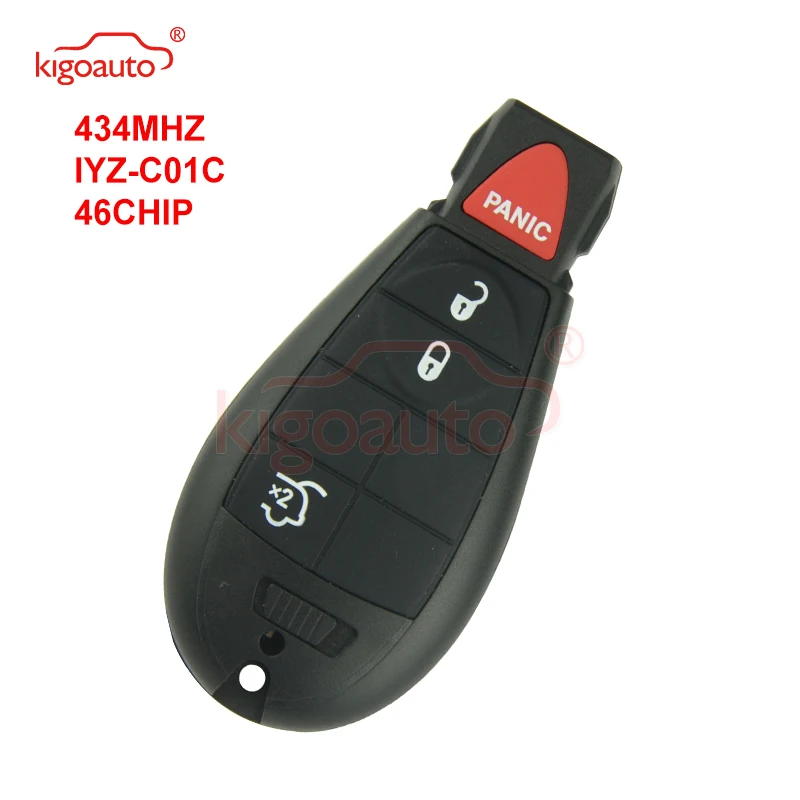 

Kigoauto #4 Fobik key 434Mhz IYZ-C01C for Jeep Grand Cherokee Commander
