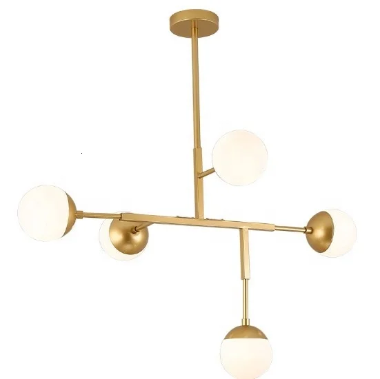 

Nordic Modern Loft Decorative Gold Frame Glass Ball Pendant Light For Living Room Lamparas De Techo Colgante luminaire suspendu