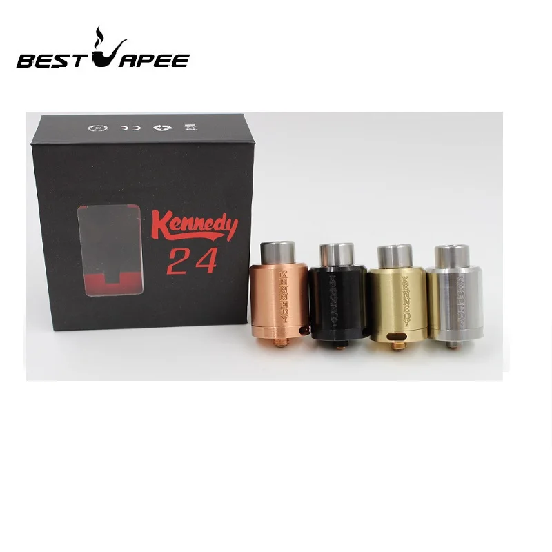 

Kennedy 24 RDA Atomizer Electronic Cigarette SS Material 24mm Diamter Rebuildable Tank for Vape Pen Box Mech Mods Vaporizer Kit