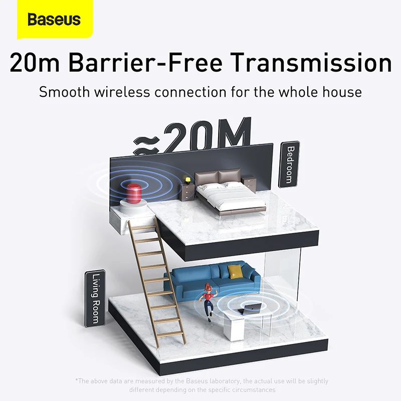 BASEUS BA01 - Transmisor Bluetooth USB Receptor Bluetooth Inalámbrico