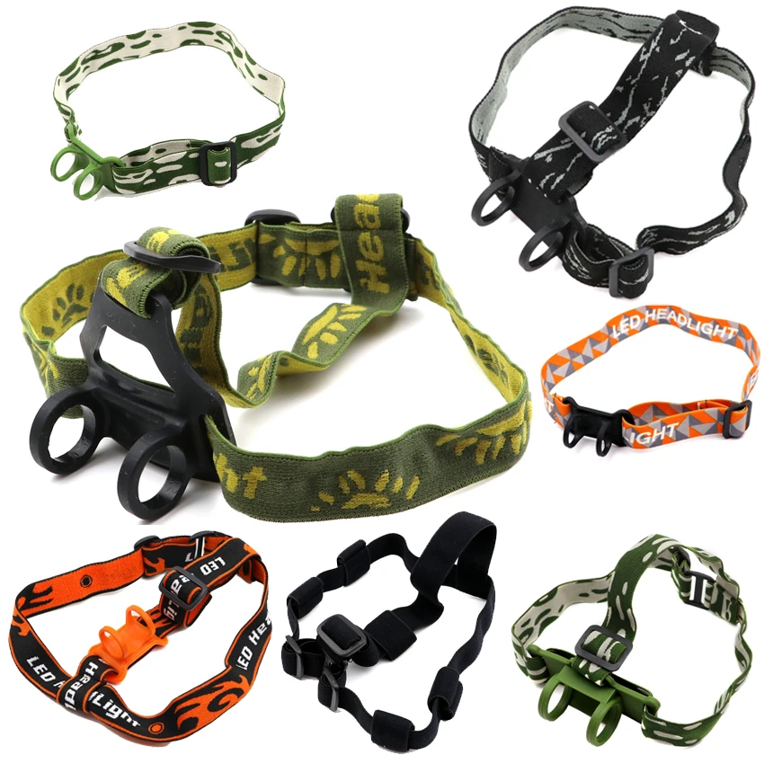 Flashlight Headband Head Strap Belt Band Mount Holder Stand For 22 To