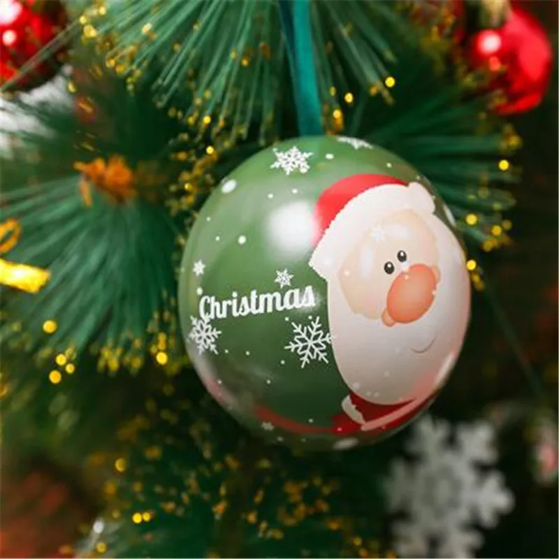 Новое поступление Рождественская Подарочная коробка Рождественский железный шар круглый шар коробка для конфет упаковочные коробки для гостей Подарочная сумка для рождественской вечеринки
