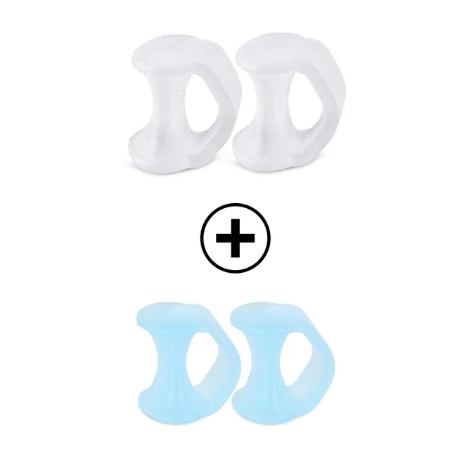 4pcs Silicone Finger Toe Separator Hammer Toe Correction Pad Hallux Valgus Orthopedic Bunion Guard Toe Spacer Foot Care Tool T and B 4PCS