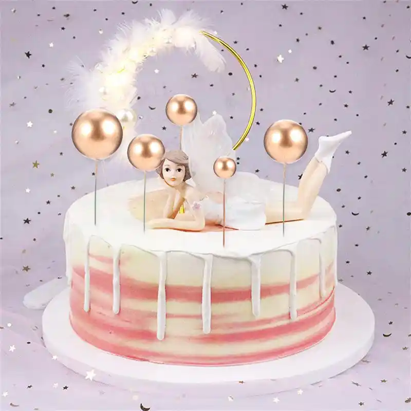 Bola De Espuma Para Pastel De Cumpleanos Decoraciones De Postres Para Hornear Torta De Cumpleanos Accesorios Decorativos Para Tortas 30 Uds Suministros De Decoracion De Pasteles Aliexpress