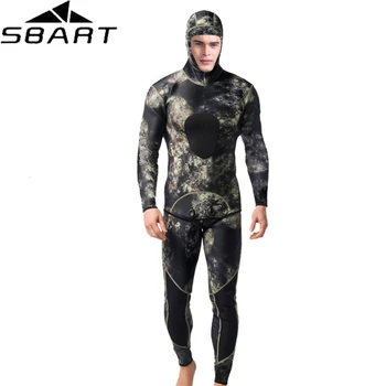 

SBART Professional 3mm Swim Wetsuits Men's Diving Suit Split Scuba Snorkel Swimsuit Spearfishing Surfing Jumpsuit Equipment