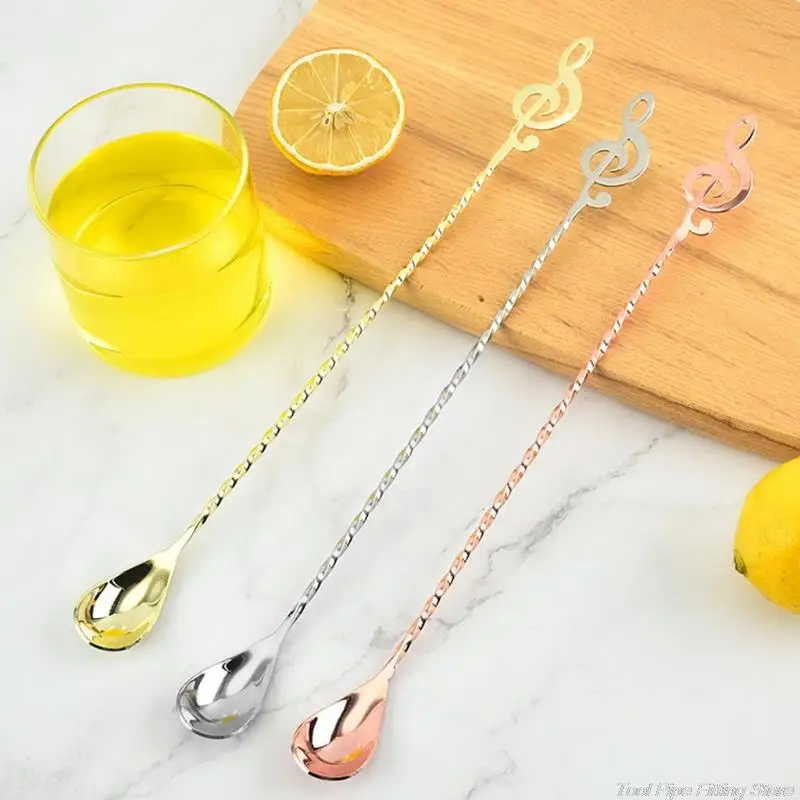 Long Handle Bar Mixing Spoon Stainless Steel Bar Mixer Spoons Cocktail Mix Spoons for Making Drinks s