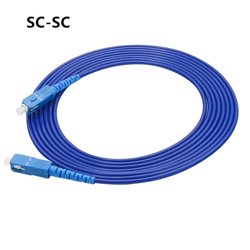 Fiber Optic Patch Cord Armored Jumper SC LC FC Single Mode Simplex Duplex Cable Fiber Optic Material 10M 20M 30M 40M 50M