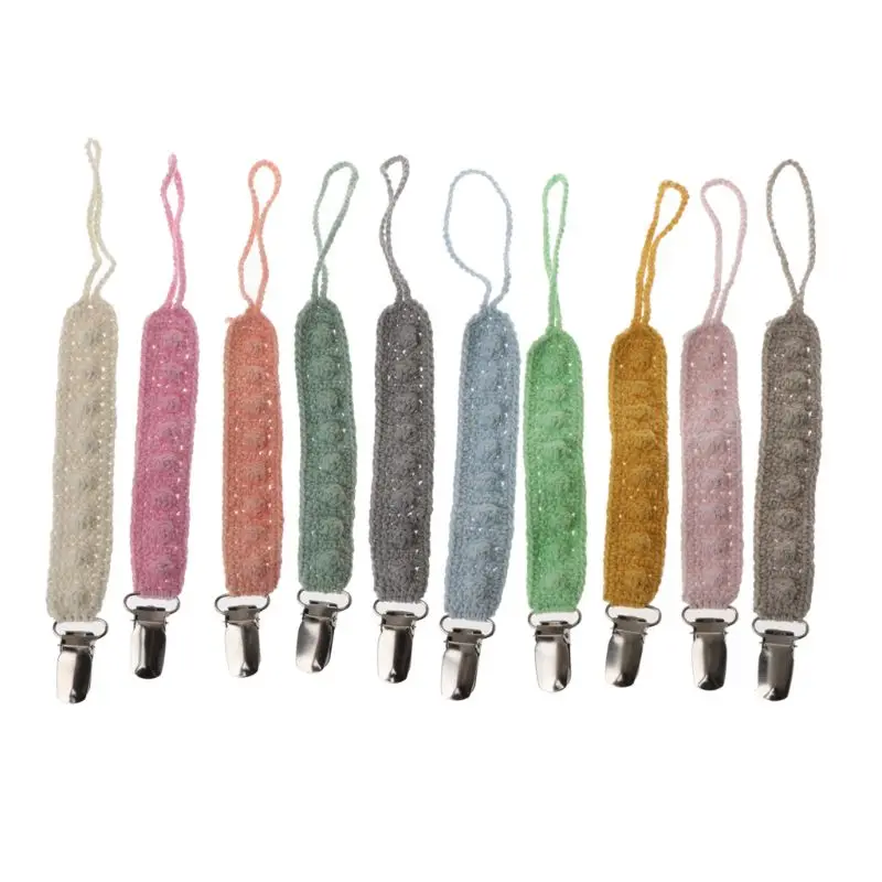 Handmade Baby Pacifier Clips Pacifier Chain Dummy Clip Nipple Holder For Nipples