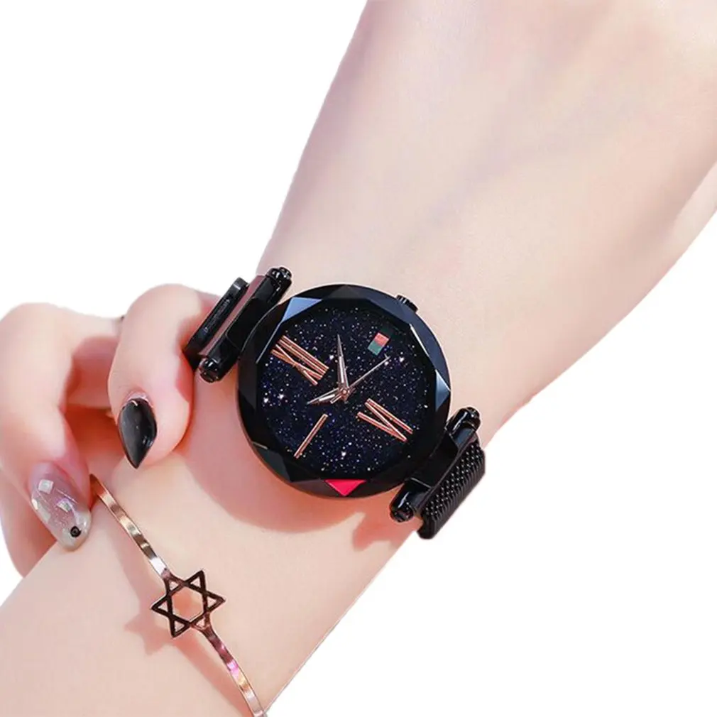 

Women Fashion Personality Watch Lazy Magnet Stone Watch Ladies Star Magnet Watch Women Quartz Watch